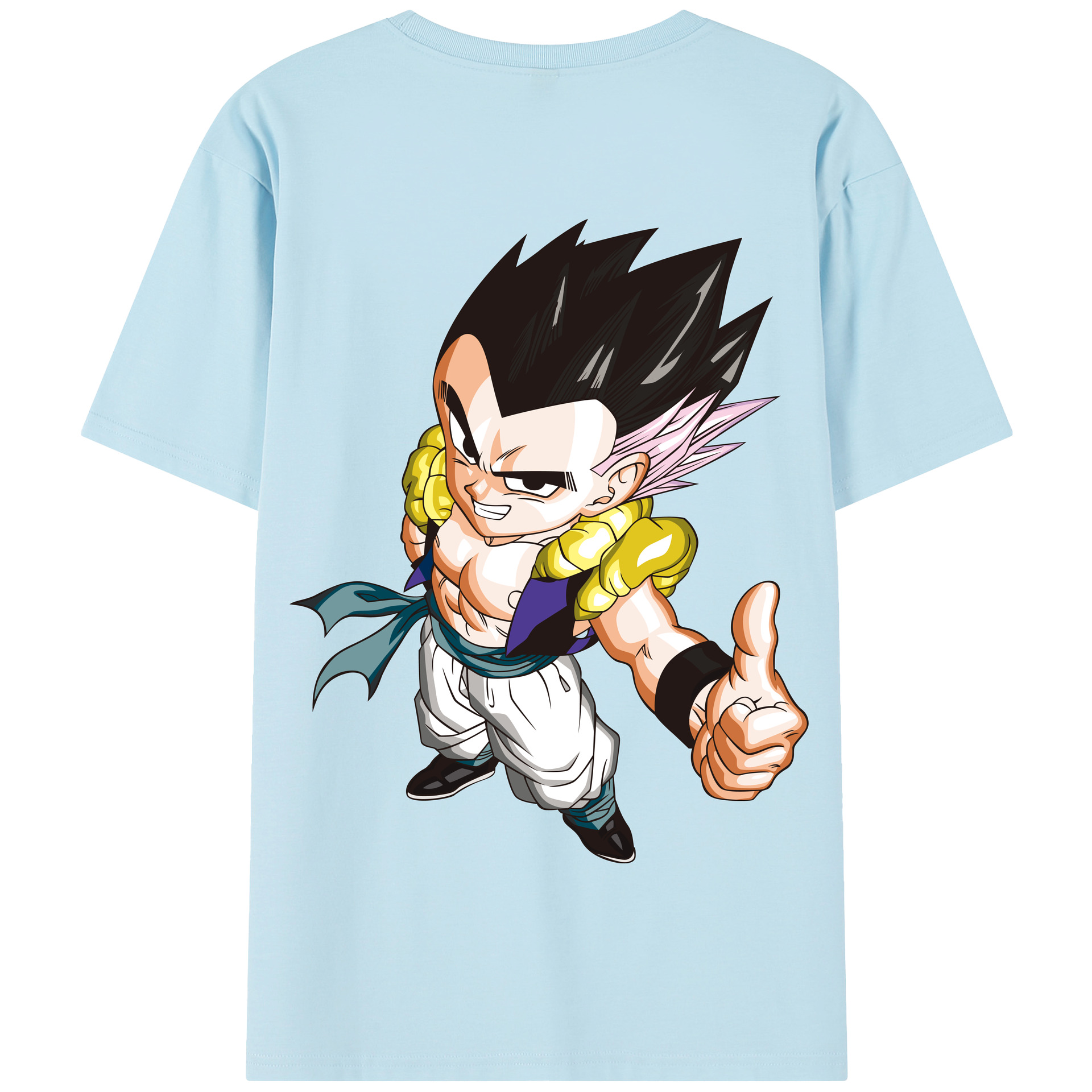 （画像用） ドラゴンボール ベジータ四世（Bejīta Yonsei）DRAGON BALL Vegeta IV 綿100％半袖Tシャツ（背面プリント）